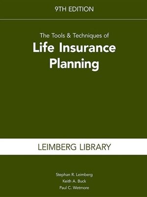 cover image of The Tools & Techniques of Life Insurance Planning